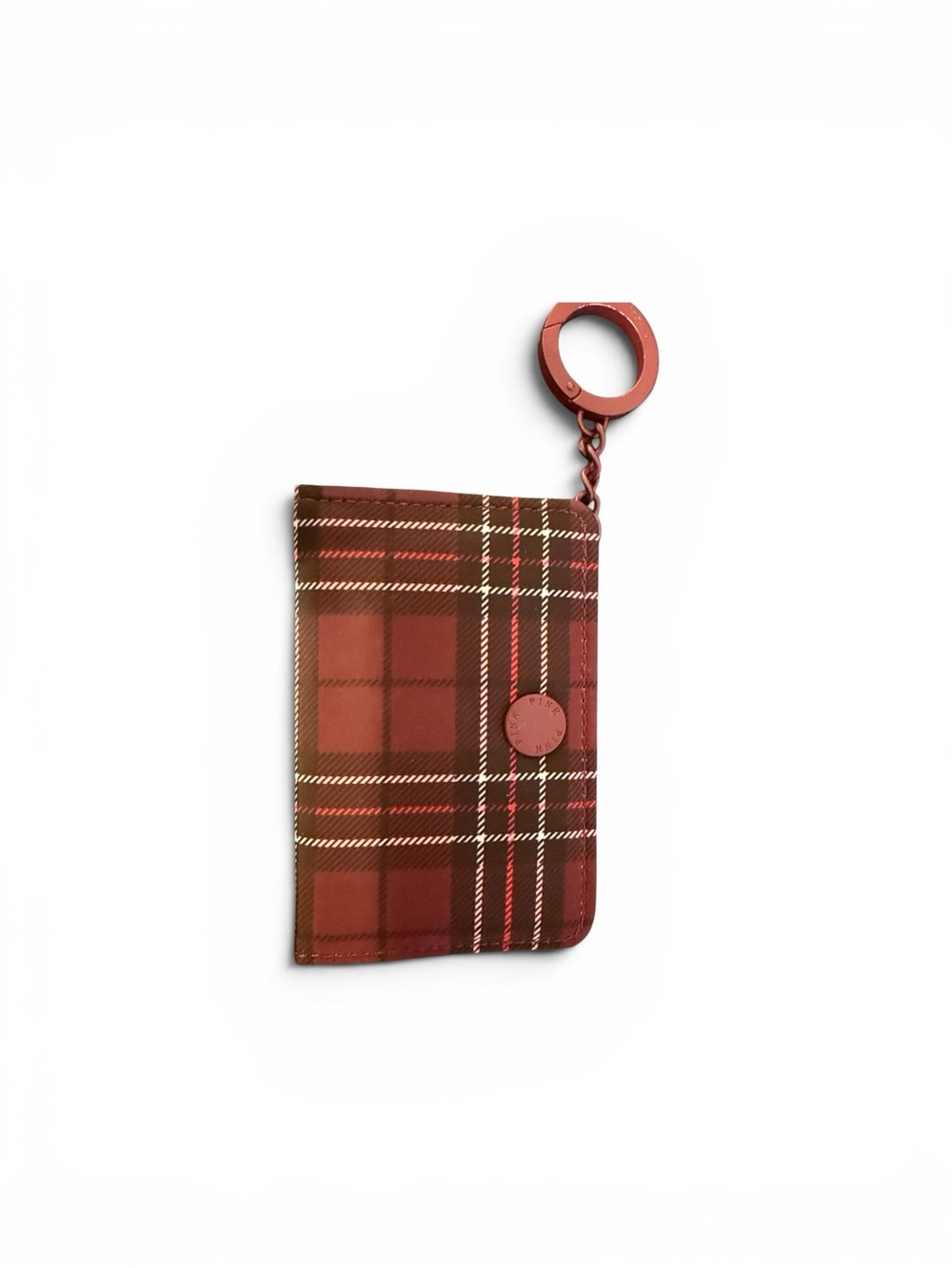 PINK Victoria's Secret Red Plaid Card & Key Holder
